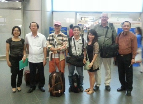 Vietnamese delegates embarking on the ten-day investigation in South Africa. Photo courtesy of Education for Nature-Vietnam (ENV)