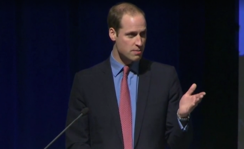 Prince William called wildlife trafficking "one of the most insidious forms of corruption" in his World Bank address on Monday, Dec. 8, 2014. (screenshot via The Washington Post video)